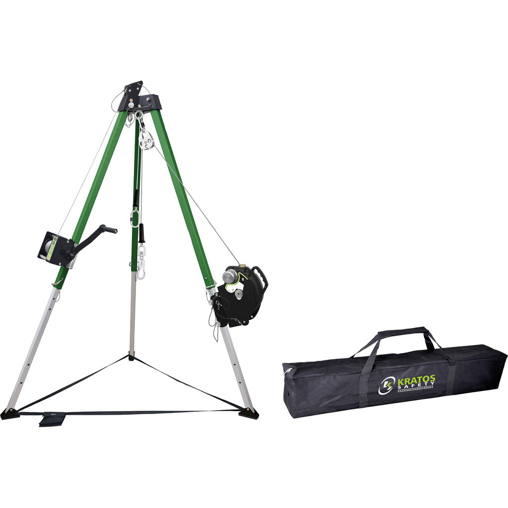 Einstiegsicherungs-/Rettungsset Dreibein / 4-teilig