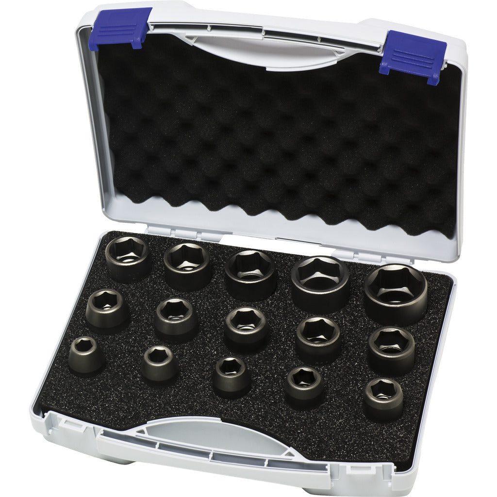 Sechskant-Kraft-Steckschlüssel-Satz 1/2"