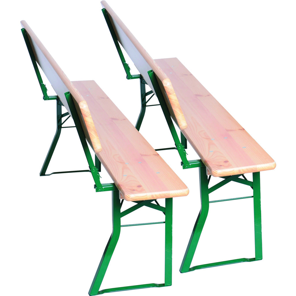 Biertischbank-Set mit Lehne