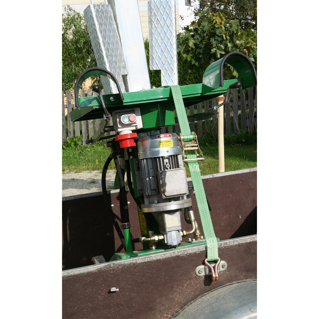 Ratschenzurrgurt mit Spitzhaken grün / 2-teilig