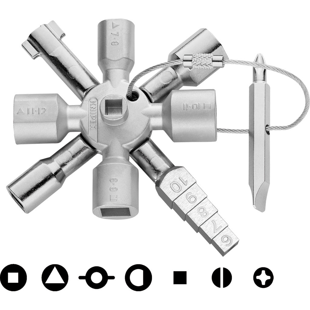 KNIPEX TwinKey® Schalterschrank-Schlüssel