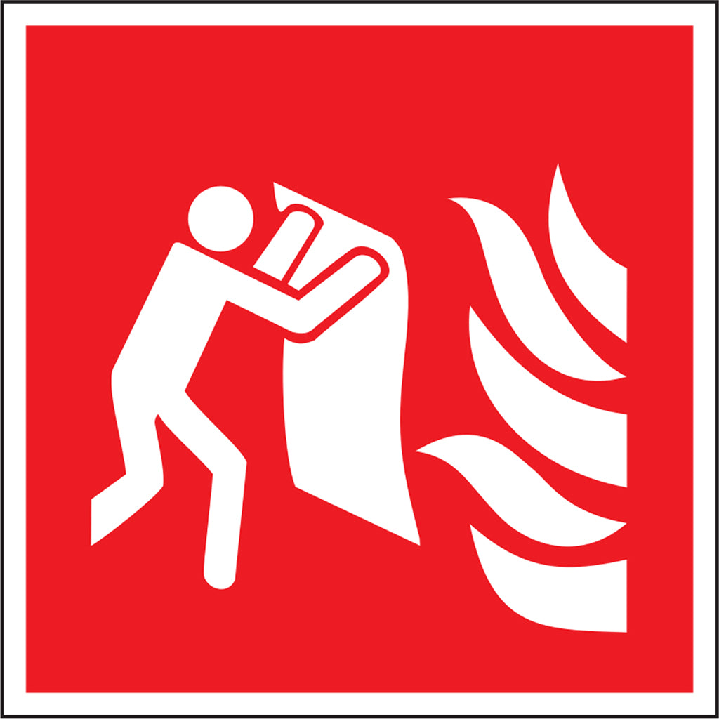 Brandschutzschild Feuerlöschdecke
