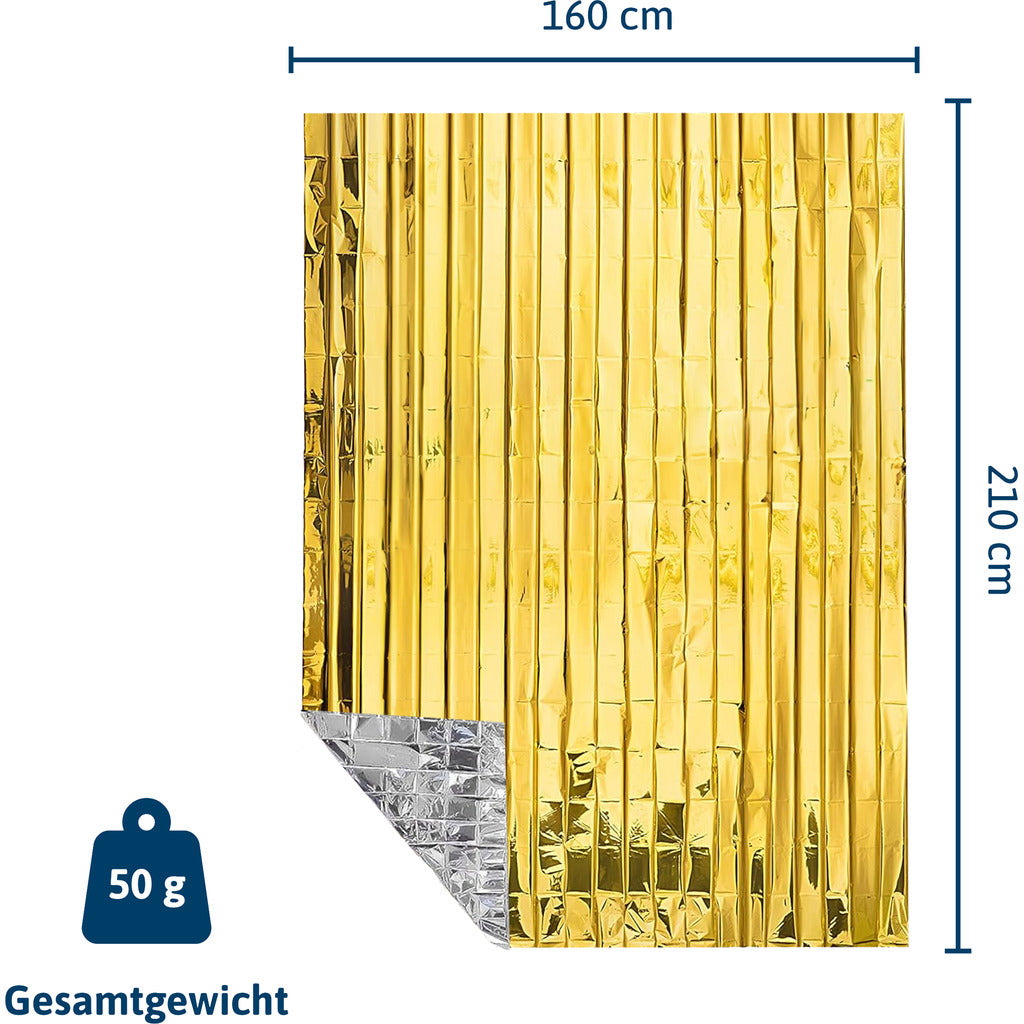 Rettungsdecke gold / silber