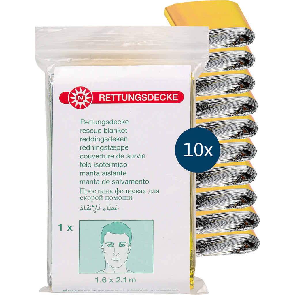 Rettungsdecke gold / silber