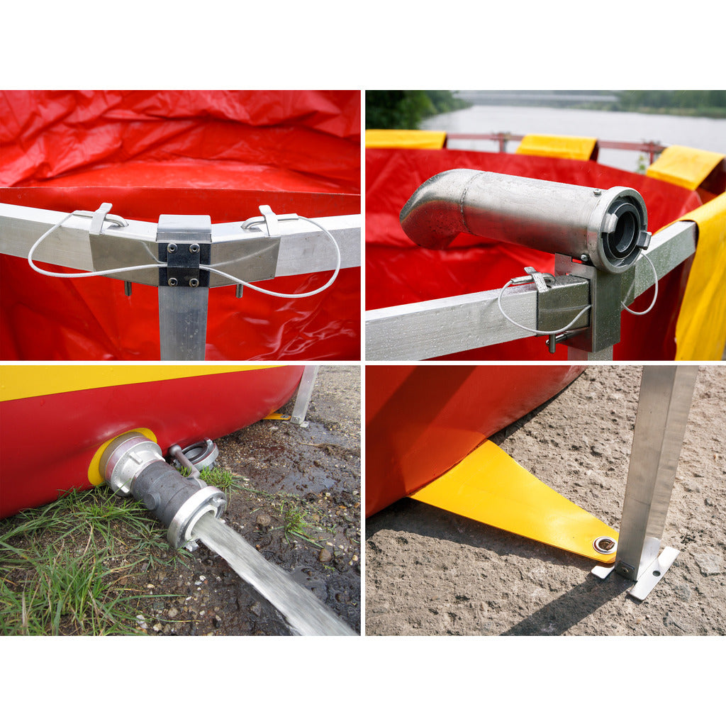 Großvolumenbehälter mit Gerüst