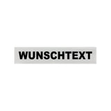 Reflexschild / Klett / Wunschtext 1 oder 2-zeilig