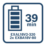 Akku-Starter Set 2x EXBA18V-80 + EXAL18V-160
