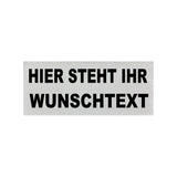 Reflexschild / Klett / Wunschtext 1 oder 2-zeilig