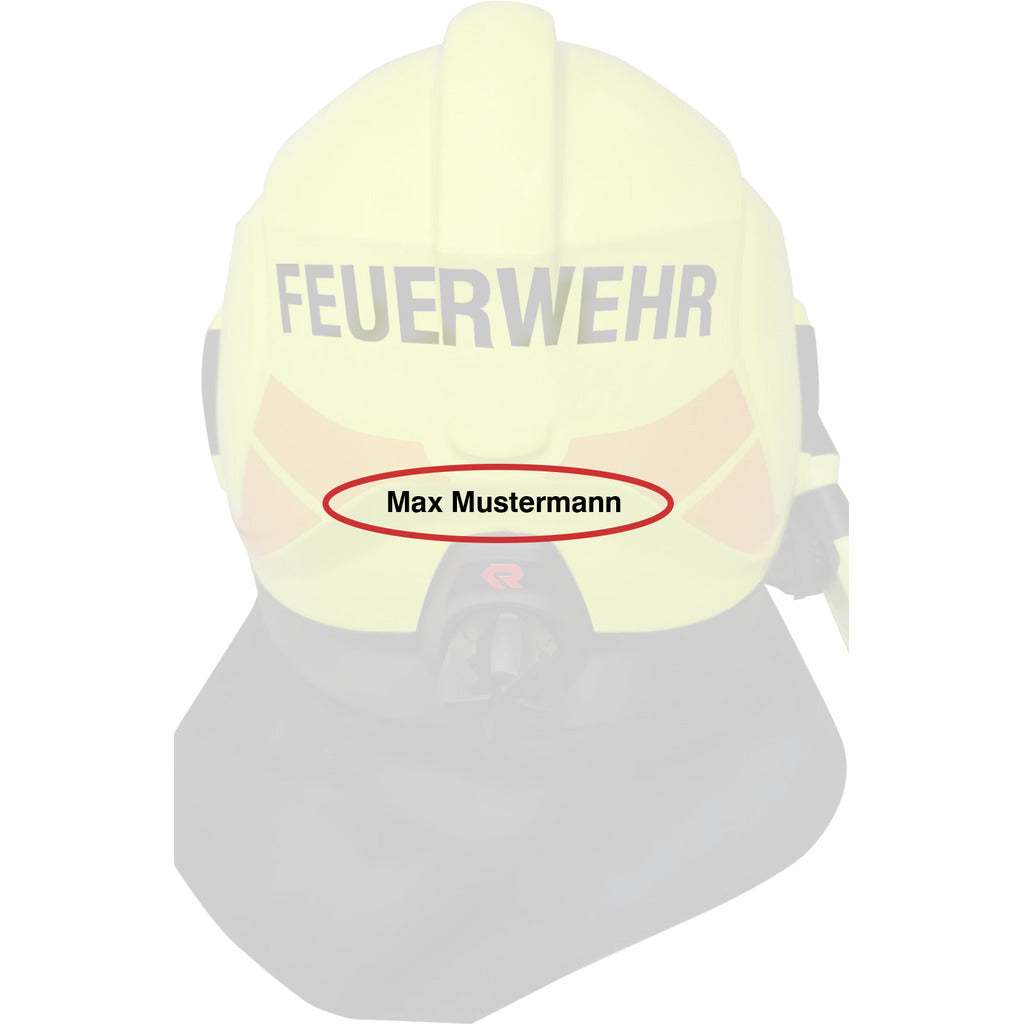 Schriftzug &quot;Name&quot; für HEROS Titan Feuerwehrhelme