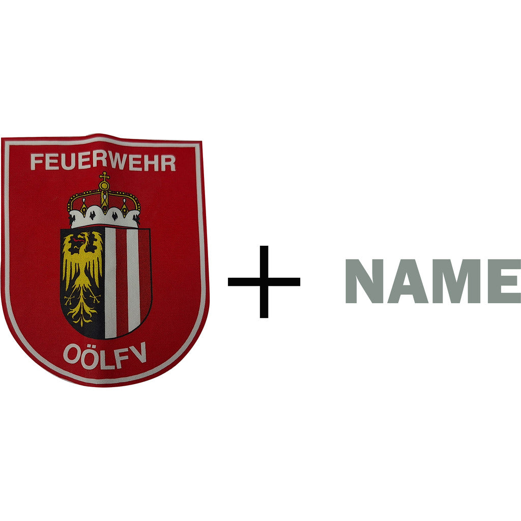 Option für Diensthemd OÖ weiß / OÖ Wappen + Name