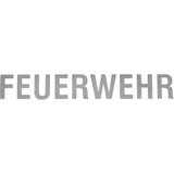 Schriftzug &quot;FEUERWEHR&quot; für HEROS Titan Feuerwehrhelme