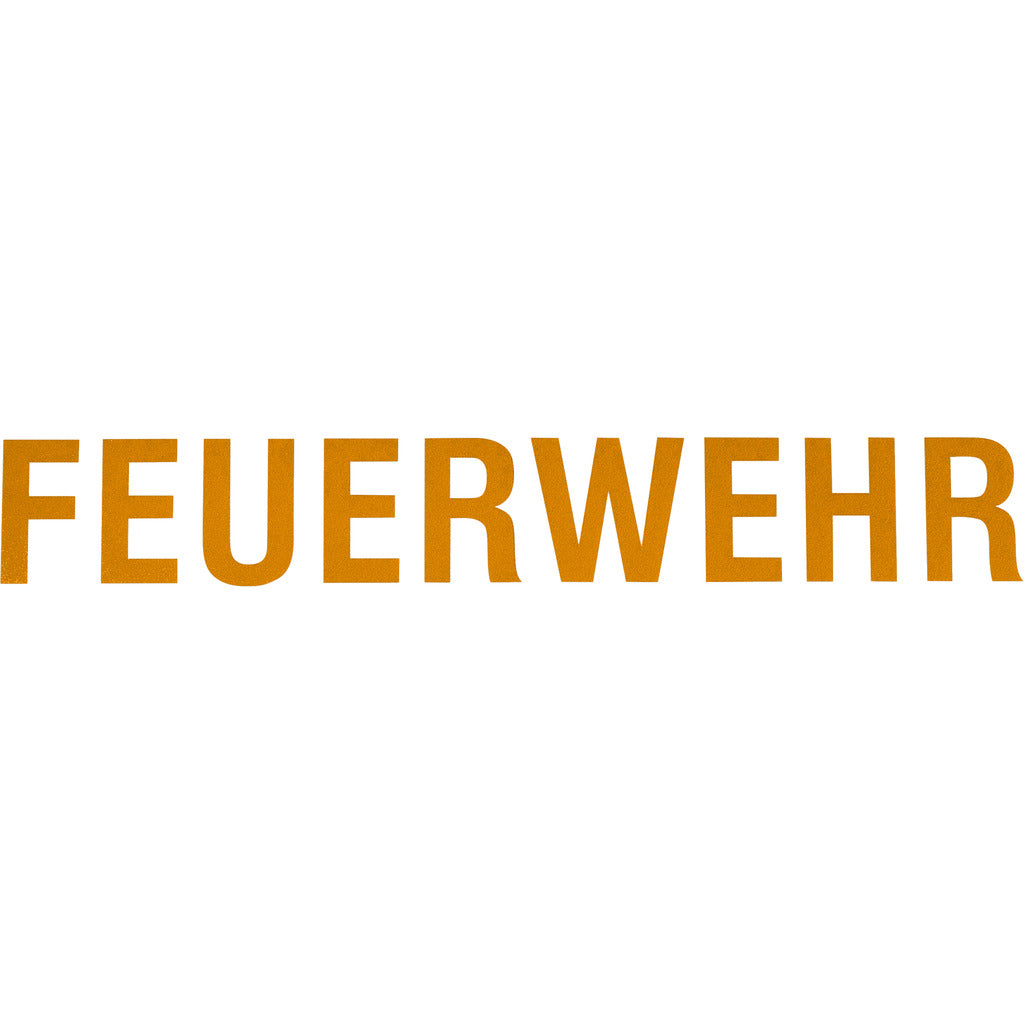 Schriftzug &quot;FEUERWEHR&quot; für HEROS Titan Feuerwehrhelme