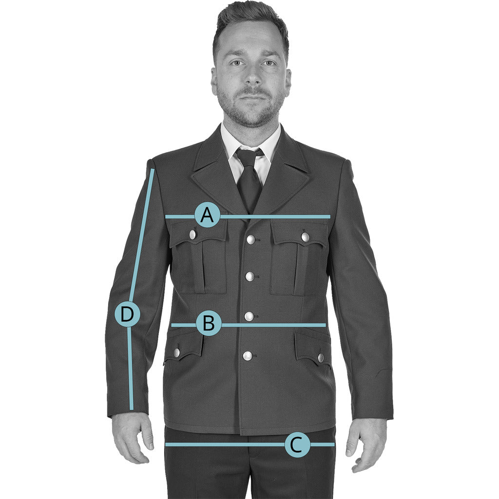Dienstbluse "Herren" braun / lt. Vorschrift des ÖBFV