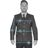Dienstbluse "Herren" braun / lt. Vorschrift des ÖBFV