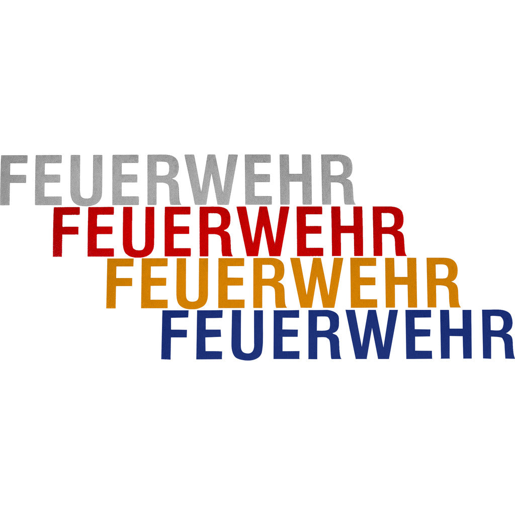 Schriftzug &quot;FEUERWEHR&quot; für HEROS Titan Feuerwehrhelme