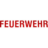 Schriftzug &quot;FEUERWEHR&quot; für HEROS Titan Feuerwehrhelme