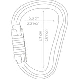 Aluminium-Karabiner HMS WILLIAM TRIACT-LOOK