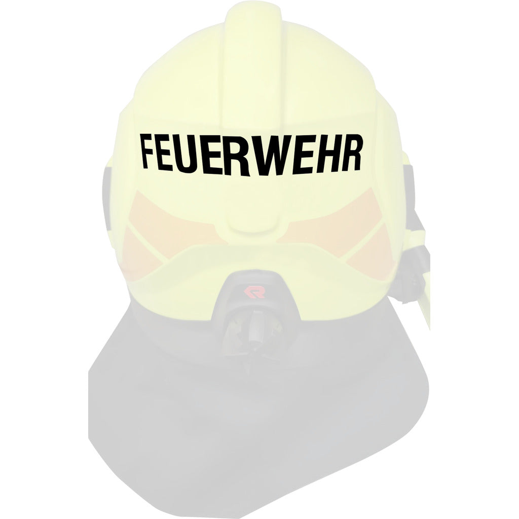 Individualisierter Schriftzug für HEROS Titan Feuerwehrhelme / 1-zeilig